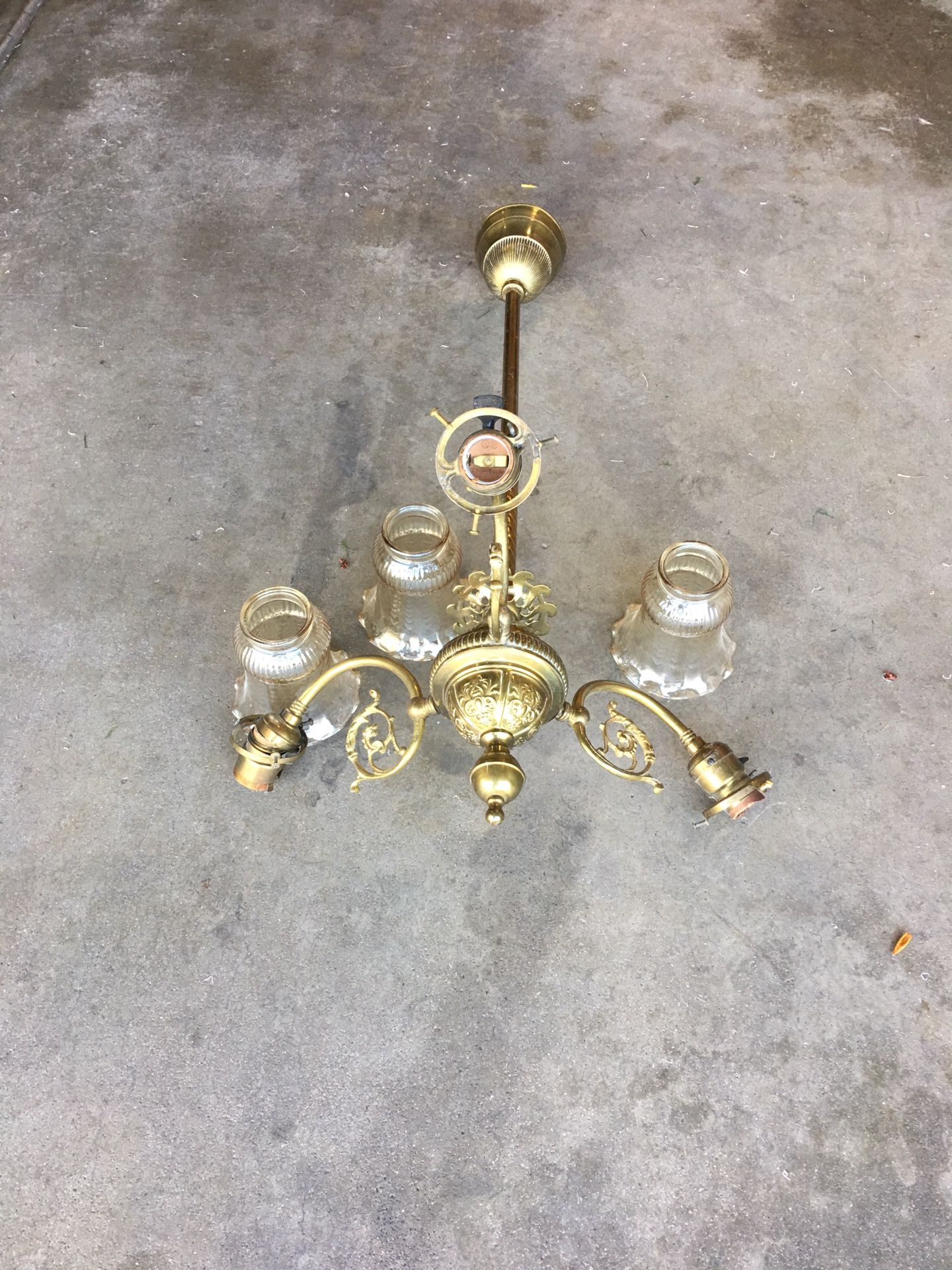 120+ years old brass light