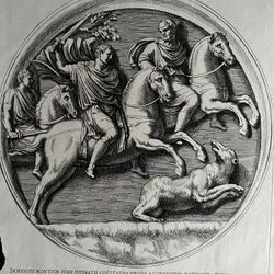 Pietro Santi Bartoli (1635-7-1700) Engraving Arco de Constantino 17th Century