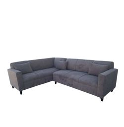 BRAND NEW 7x9ft SECTIONAL COUCHES dark grey fabric