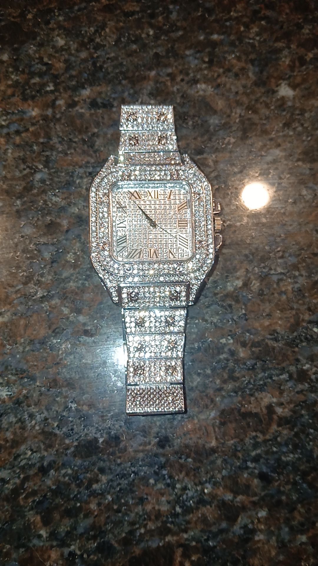 Iced Out Vvs Moissanite Watch