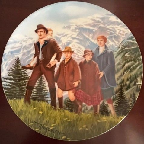 Vintage Bradford Exchange Sound Of Music Plate "Climb Ev'ry Mountain" c 1986-87