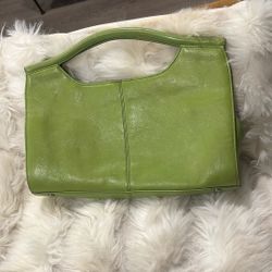 Hobo Lime Green Leather Handbag Clutch