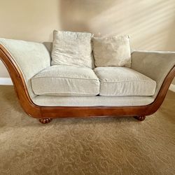 Luxury solid wood sofa set