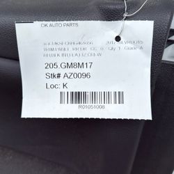 Right Side 2018 Chevy Silverado Crew Cab Rear Door Panel 