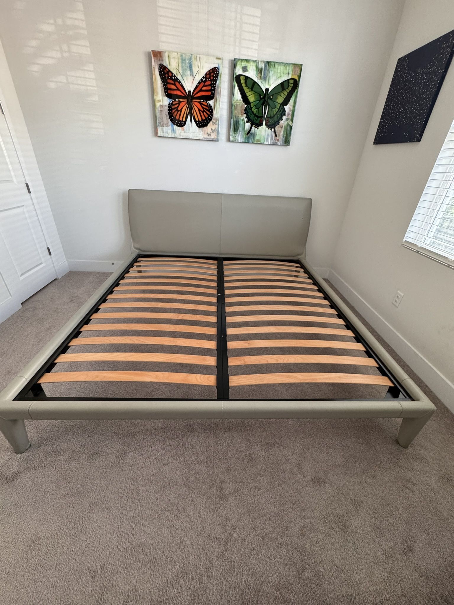  Bed Frame Leather Design Within Reach Vella Bedframe