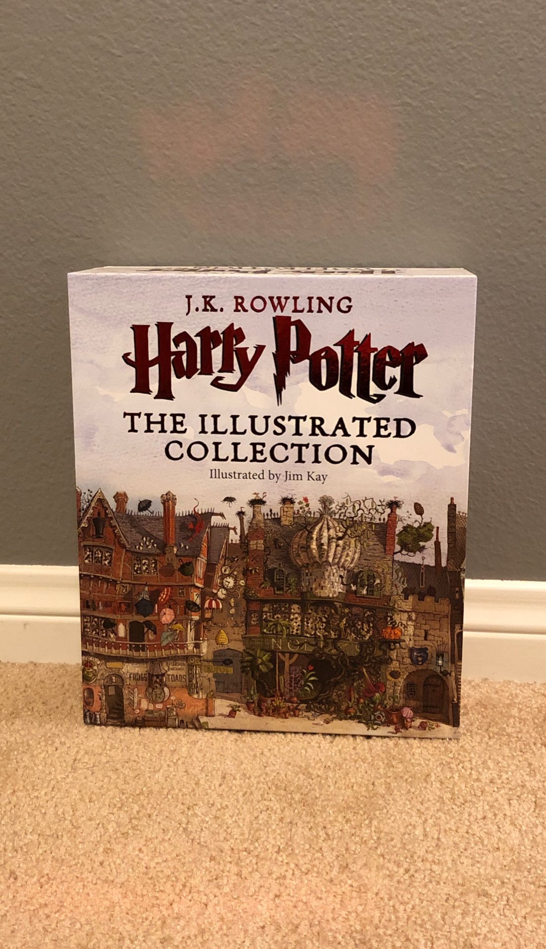 The illustrated books of Harry Potter book series 1-3