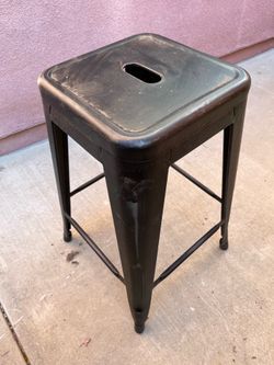 Industrial Metal Bar Stools – Set of 2