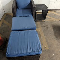 Wicker Patio Furniture 4pc Set