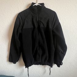 U.S Navy Parka Liner Small Short Jacket Black Fleece Zip Up Outdoors
