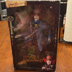 alice and wonderland the mad hatter barbie collectable 
