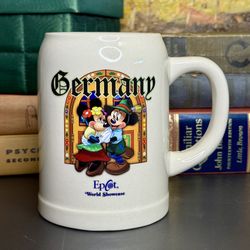 Mickey and Minnie Mouse Germany Disney Epcot World Showcase Stein Mug Coffee Cup