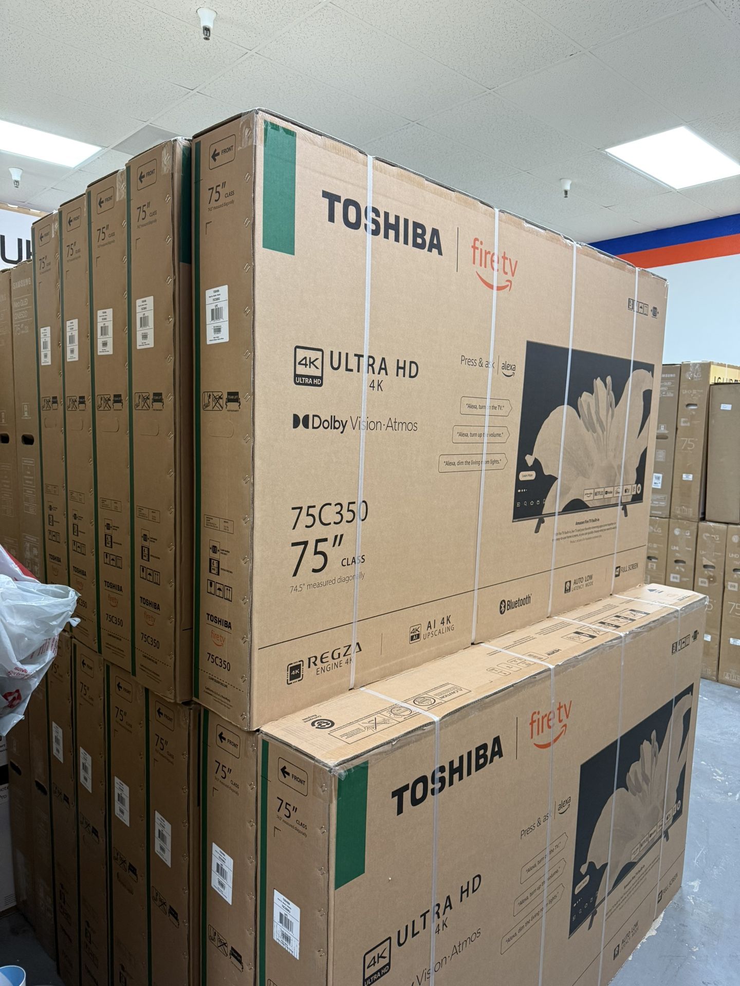 75” TOSHIBA 4K 350 SERIES HDR SMART FIRE TV