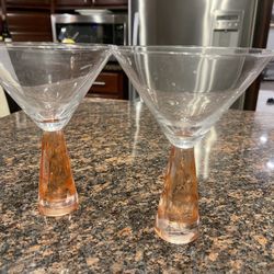 Set:4 Martini Glasses.  