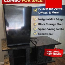 Insignia Mini Fridge + Free Storage Shelf Combo – Perfect for Dorm/Office – Must Go Today