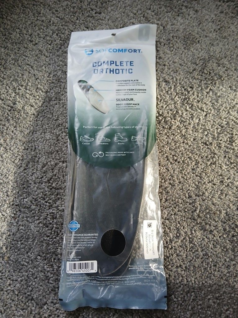 Men's Shoe Insoles - Size 7-13