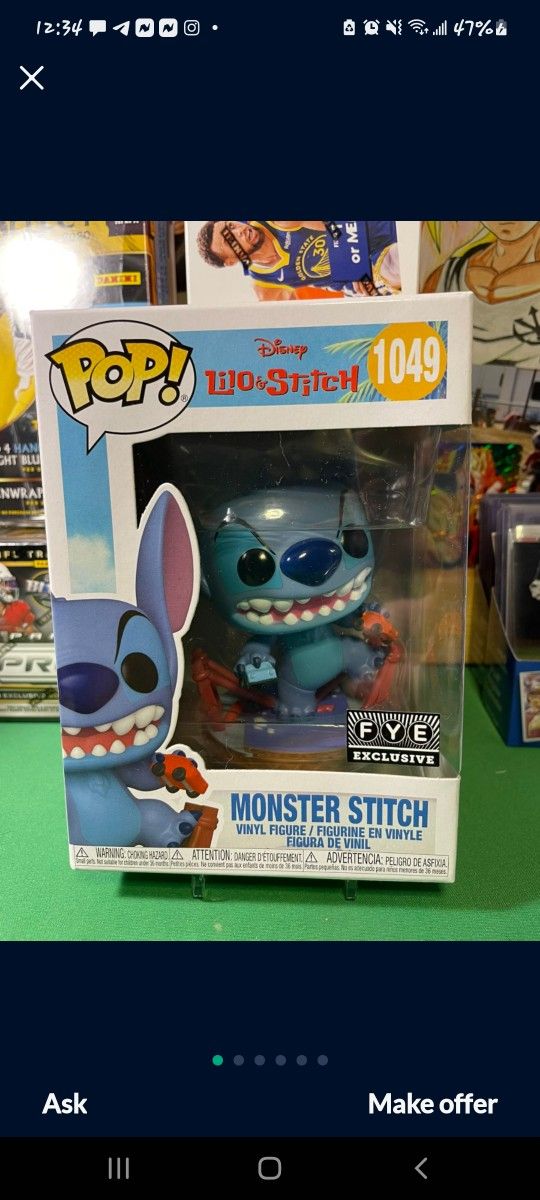Moster Stitch Funko Pop 