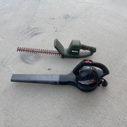 Leaf Blower and Hedge Trimmer 