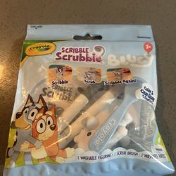 New Bluey Crayola Scribble Scrubby+plushies