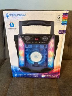 Brand New Singing Machine Shine Duets Bluetooth Karaoke System - Complete in Box