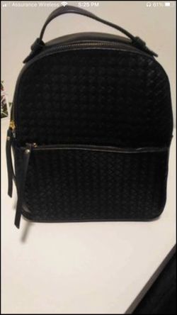 Woman Black Backpack