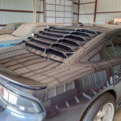 Rear Window Louvers For A 2015-2023 Dodge Charger  ($60)