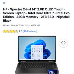  HP - Spectre 2-in-1 14" 2.8K OLED Touch-Screen Laptop