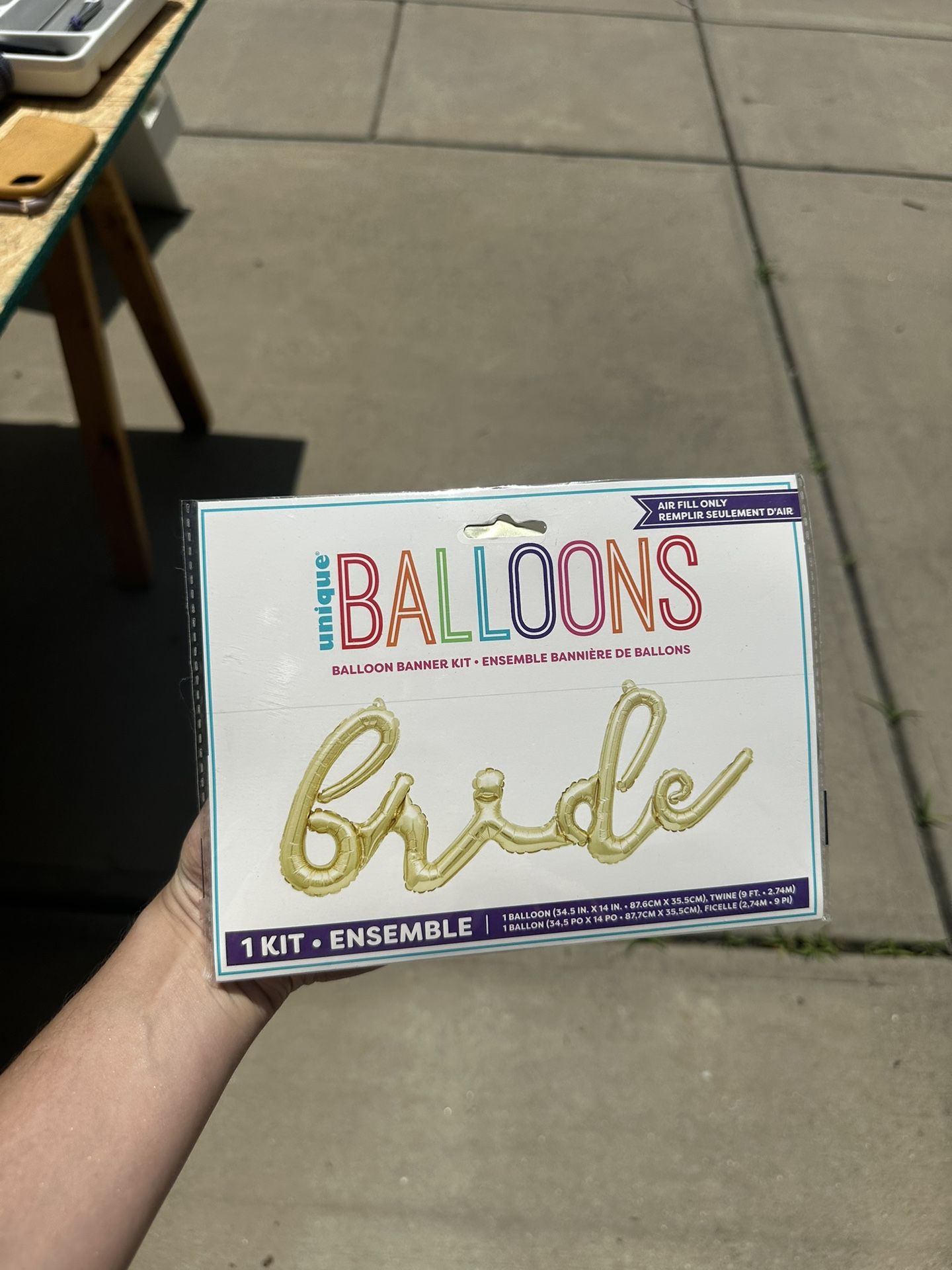 Gold Bride Balloon