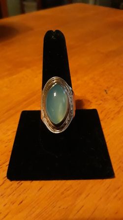 Beautiful Large Moonstone silver ring