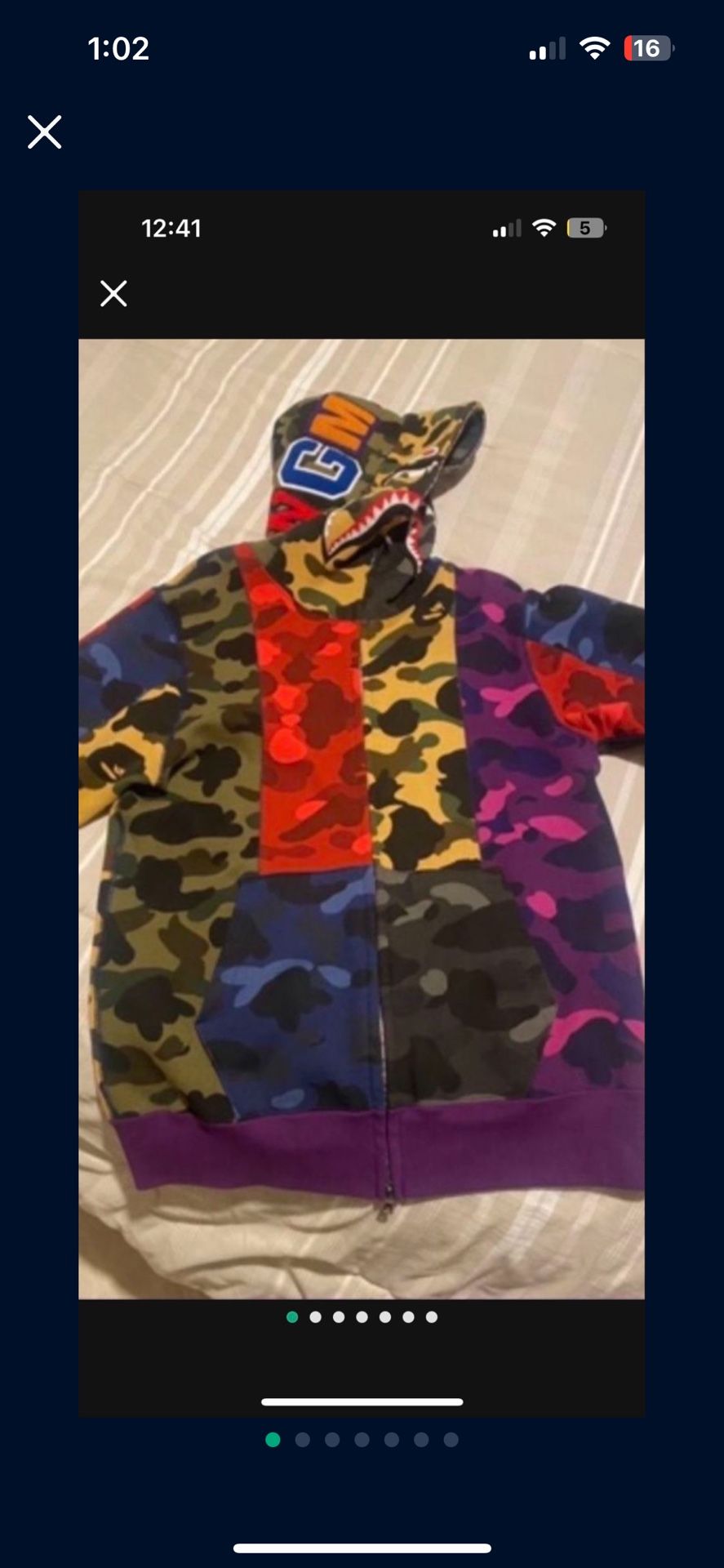 Multicolor BAPE HOODIE