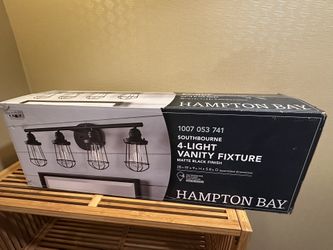 Brand New Hampton Bay 4-Light Vanity Fixture Bathroom Light Fixtures