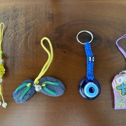 Collection Of Charms From Japan And Turkey
