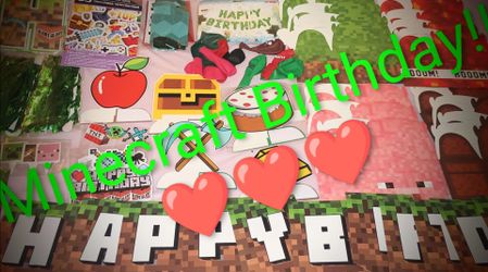 Minecraft Birthday Party Decorations