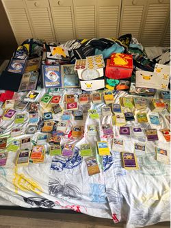 Pokémon card collection and accessories