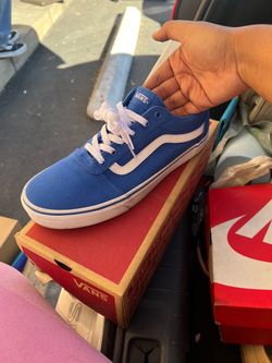 Blue and white Vans - Men’s size 9.5