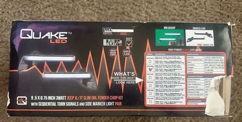 Brand new quake led lights for jeep