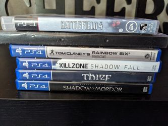 5 Ps4 games and a PS3 game