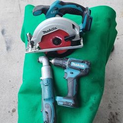 Makita Circular Saw Angle Drill And Driver Drill $165 For All 3 ""Prcio Por Los Tres 
