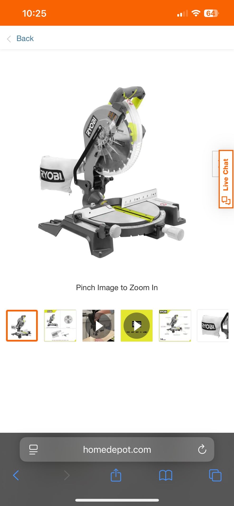 RRYOBI 14 Amp Corded 10 in. Compound Miter Saw with LED Cutline Indicator