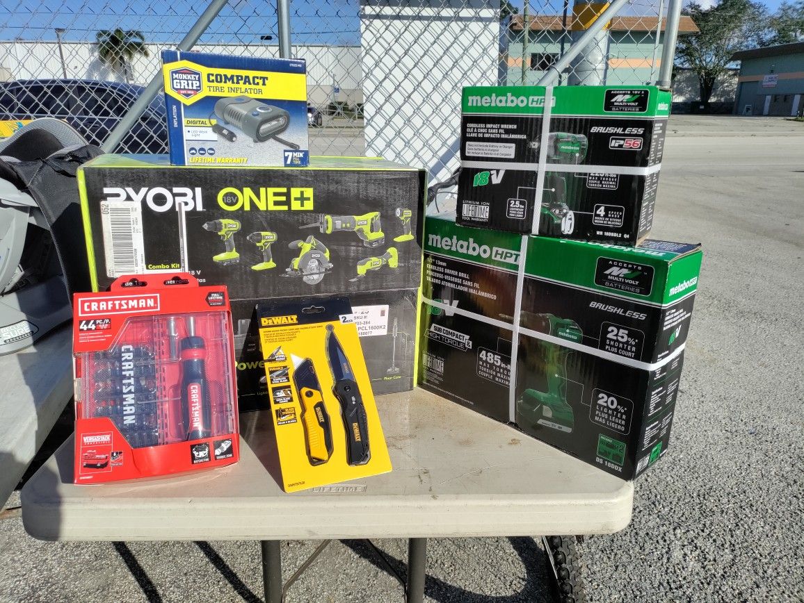 Brand New Tools In The Box Lowe's Brand Metaba Ryobi And Accessories Let Me Know If You're Interested