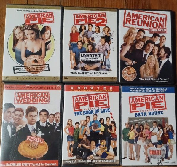 American Pie DVD Lot Of 6 Wedding Reunion Beta House Book Love