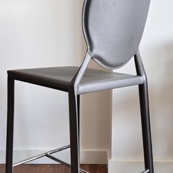 Leather Wrapped Bar Stools - Counter Height