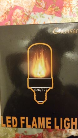 Beautiful flame light bulb