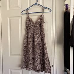 Brown Floral Sundress