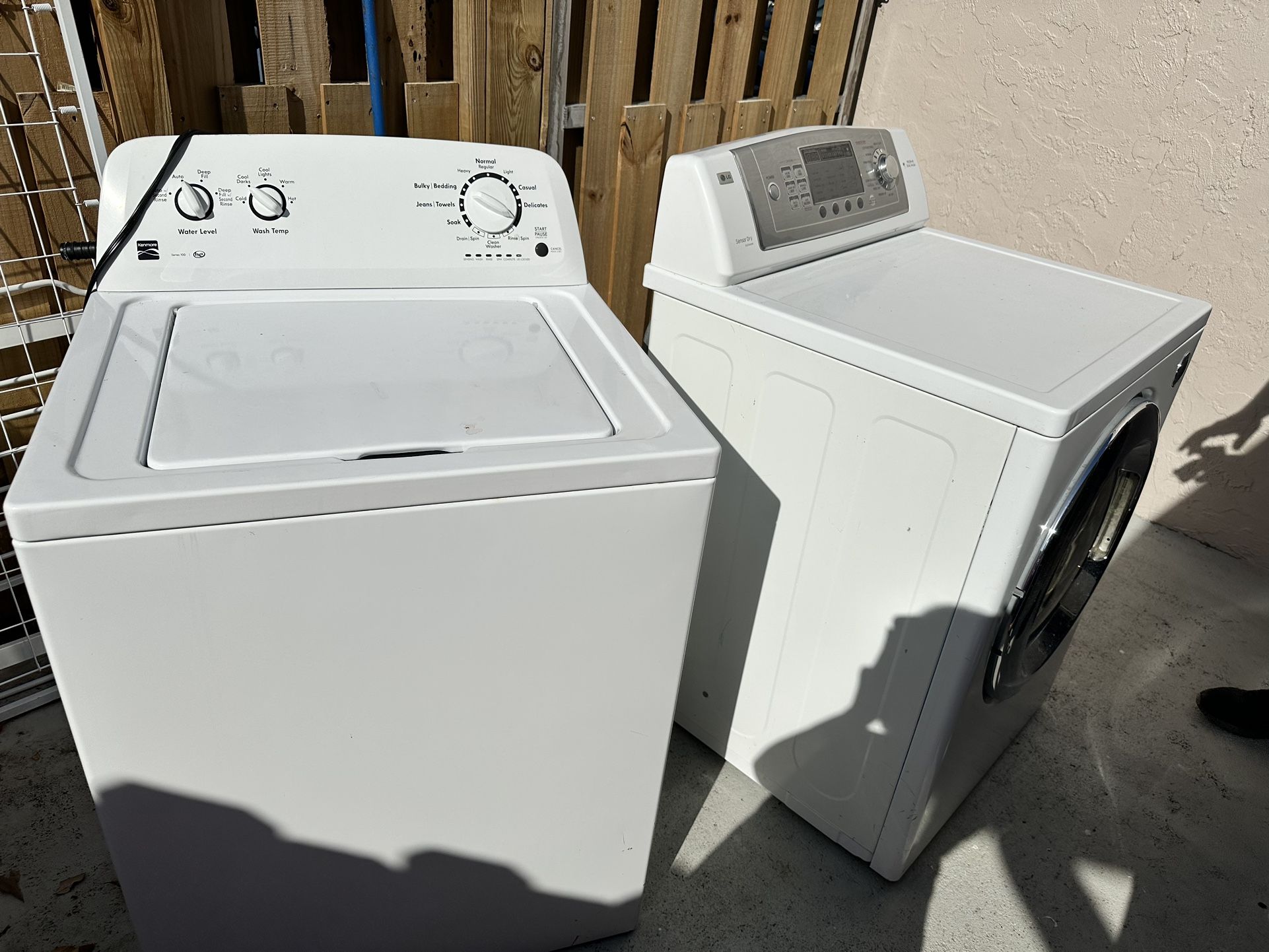 LG Washer & Kenmore Dryer