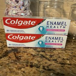 Set of 2 Colgate enamel health SENSITIVITY RELIEF toothpaste•6oz•all for $7