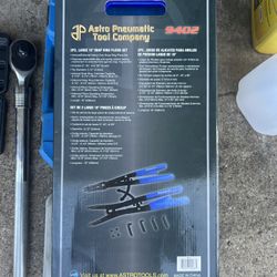 astro pneumatic tool company 9402 2-piece large 16" snap ring pliers set