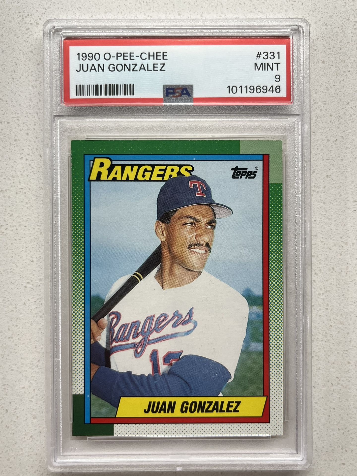 JUAN GONZALEZ Baseball Card