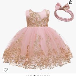 Pink Baby Girl Dress 3-6 months