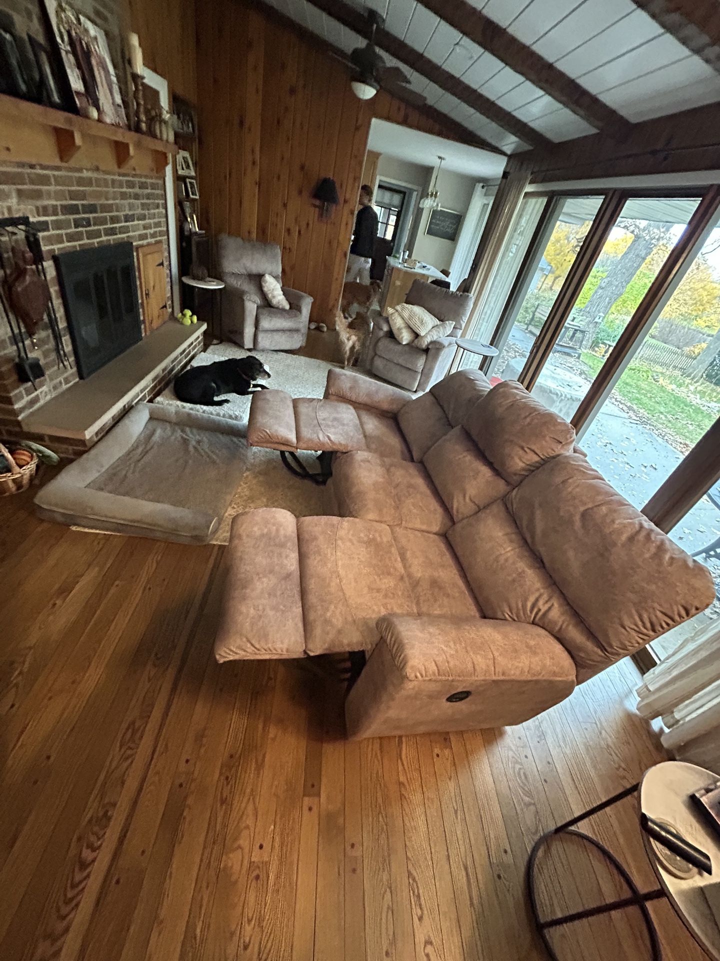 Lazy Boy Couch And Two Recliner/Rockers. 