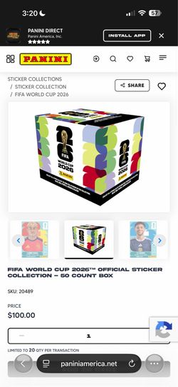 World Cup panini stickers